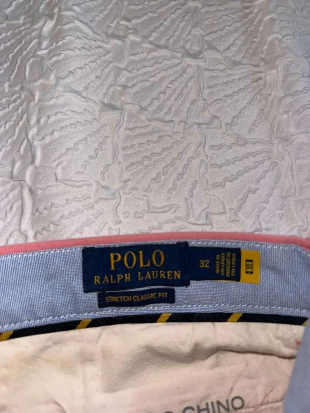 Polo by Ralph Lauren Men's Coral Pink Flat Front Cotton Shorts